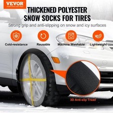 Thickened Snow Socks for Tires Full Coverage Tire Socks with Polyester