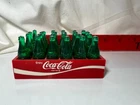 Vintage Coca-Cola Miniature 24 Bottle Case Green Bottles Coke Mini Bottle