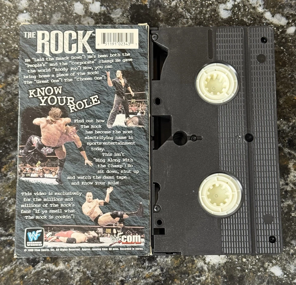 VINTAGE WWF - The Rock: Know Your Role (VHS, 1999) NICE!! - Image 2 of 4