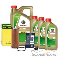 MANN-FILTER ÖLFILTER+8L Castrol Edge 5W-30 Ll FÜR Audi A5 8T 2.7 3.0 Tdi 07-08