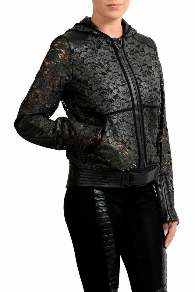 Maison Margiela 1 Gray Black Full Zip Women's Basic Jacket US M IT 42 - Image 2 of 4