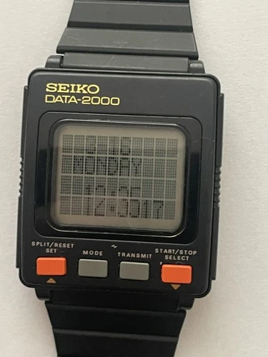 VINTAGE RETRO SEIKO DATA 2000  WRISTWATCH DIGITAL DISPLAY WATCH # ##