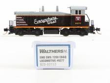 N Scale Walthers 920-80153 CBQ Burlington SW9/1200 Diesel Locomotive #9277