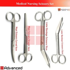 Medical Nursing Scissors Set Mayo Lister Bandage Surgical Opreating Scissors