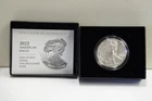 2022-W West Point Burnished American Silver Eagle $1 1 Oz Silver Box & COA