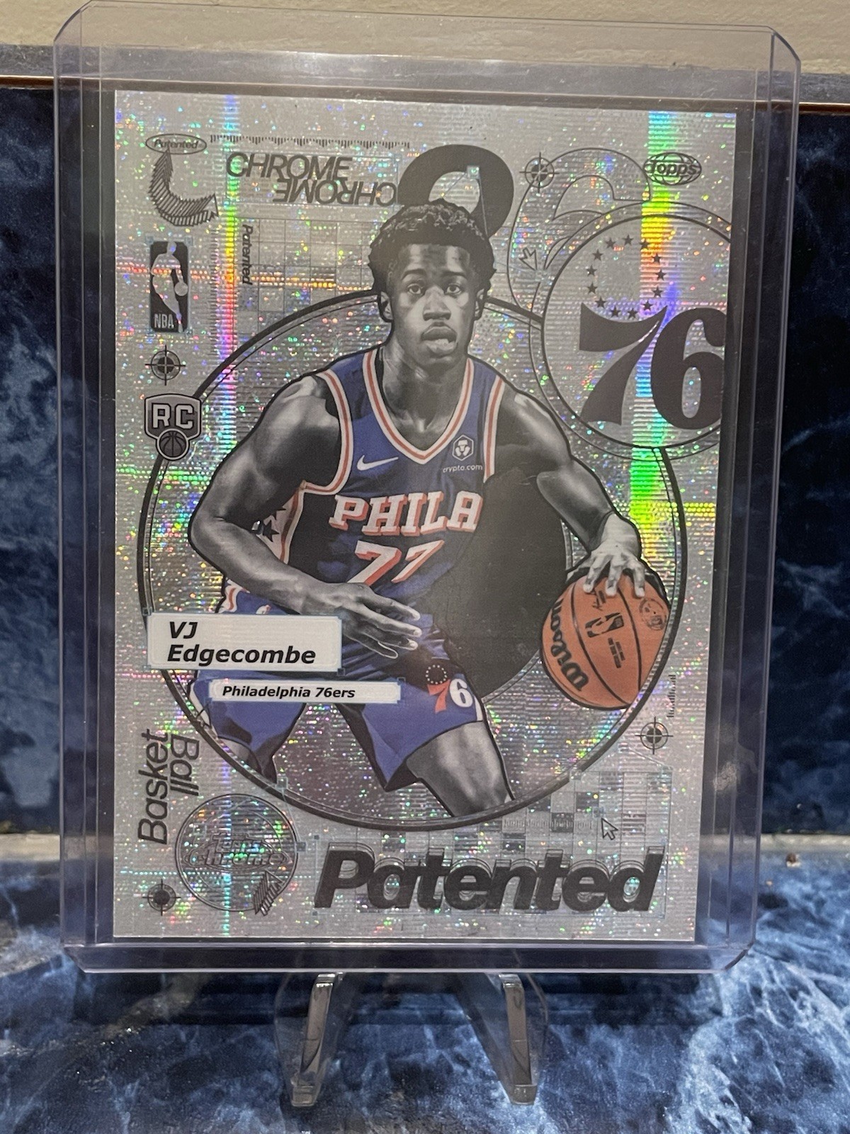 VJ Edgecombe Patented SSP Case Hit Rookie Card - 2025-26 Topps Chrome