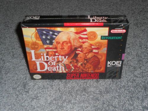 Liberty or Death (Super Nintendo, 1994) BRAND NEW SEALED VERY RARE SNES - Imagen 1 de 8
