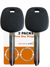 2x Toyota Transponder Key H Chip Uncut Blade Toy44h 2013-2020 2x Toyota Transponder Key H Chip Uncut Blade Toy44h 2013-2020