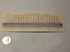 Authentic Vintage HAWAII Local Motion Surfing Sticker / LARGE  (BEWARE OF FAKES)