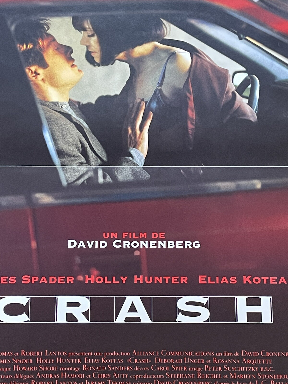 Crash David Cronenberg original 1996 French petite 16x24 movie poster