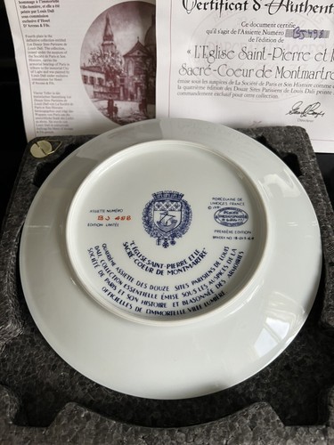 Henri D’arceau & Fils Limoges France L’Eglise Saint-Pierre et la Sacre… Plate - Picture 14 of 15