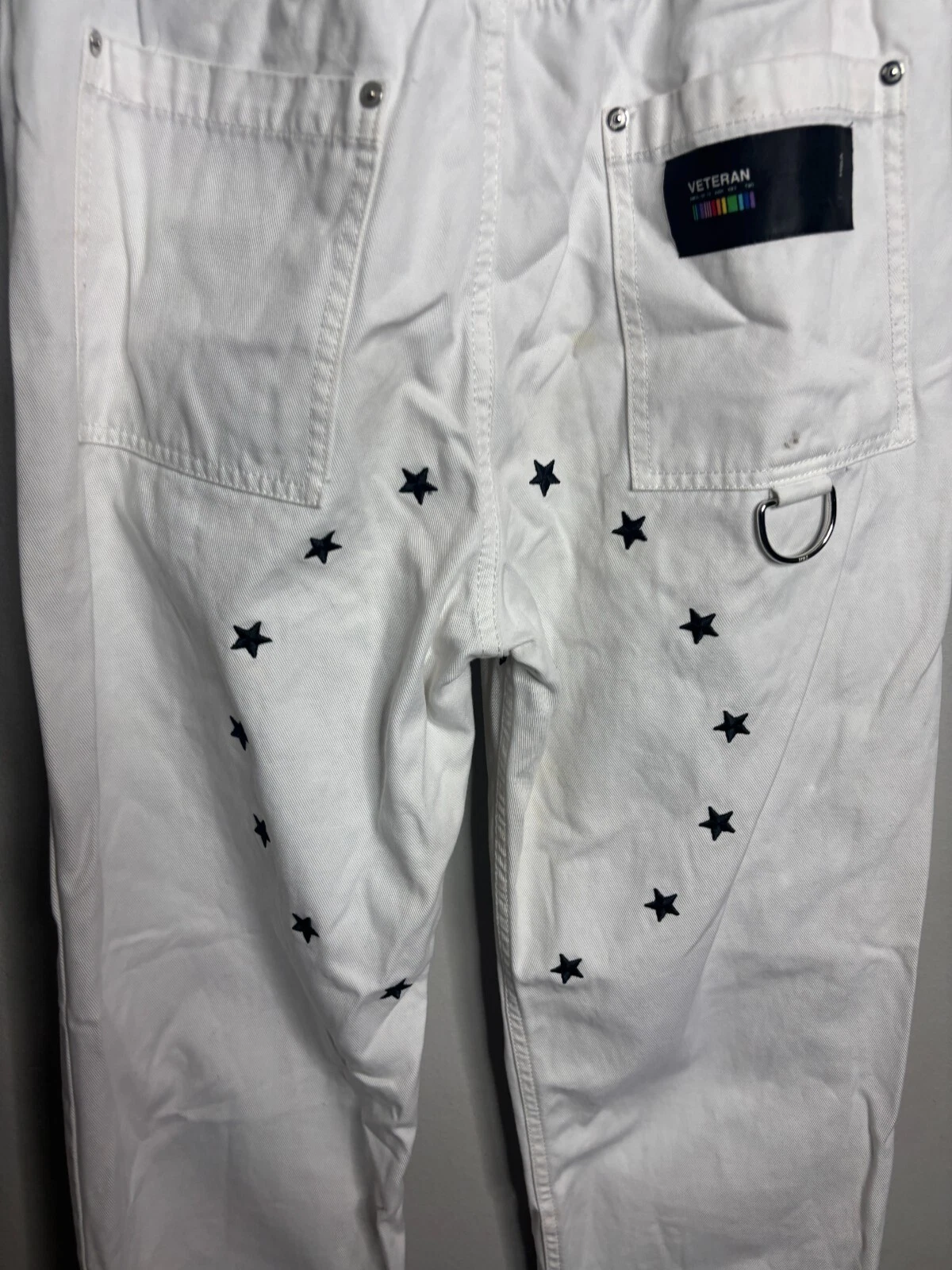 HBA (HOOD BY AIR) Jeans Uomo Cappuccio By Air HBA Taglia 26 Bianco 5988