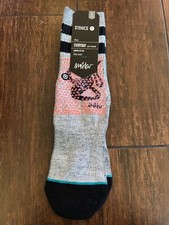 Stance Socks Boys Crew Blow Snake Grey Size Youth Kids L