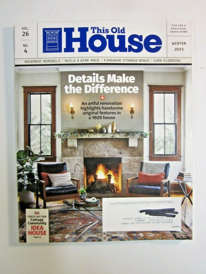 Magazine  This Old House  Winter 2021  Renovating a 1925 House Artfully - Image 1 of 4