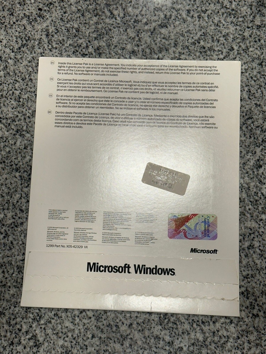 Microsoft Windows 2000 Server -5 Client License Pak Only | eBay Microsoft Windows 2000 Server -5 Client License Pak Only | eBay