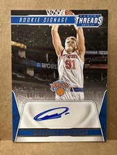 16-17 Threads Signage /299 Mindaugas Kuzminskas #36 Rookie Auto RC Lithuania NBA