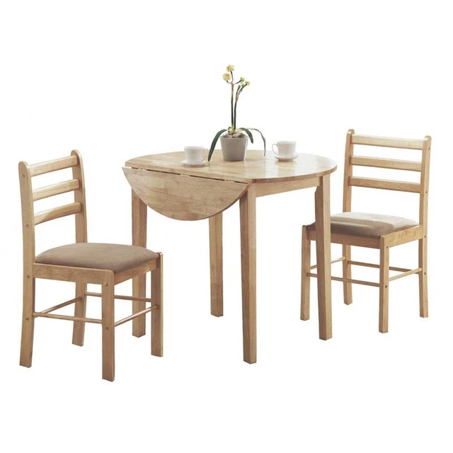 Juegos de Muebles de Comedor plegable de madera de caucho