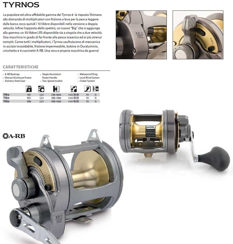 なっっっちゃん　SHIMANO TYRNOS 20 フィッシングリール Trolling Reel Shimano Tyrnos 20 Lbs | eBay
