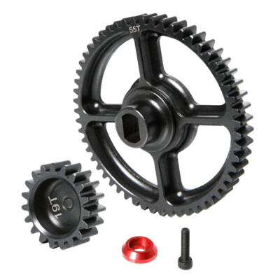 GTB Steel 55T & 19T Spur Gear set for 1/5 RC Car HPI km rv baja 5b ss 5sc Part