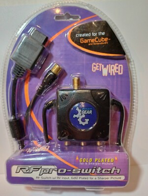 RF Pro Switch For GameCube & Nintendo 64 Modulator Gold Plated New Video Game 