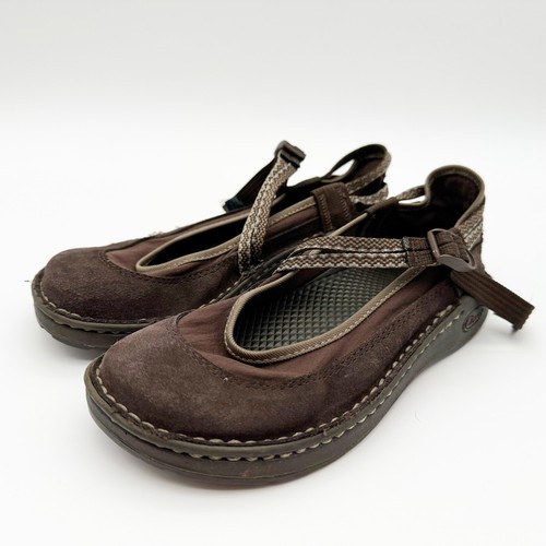 Chaco Shoe Loyalist EcoTread Dark Brown Suede Outdoor Mary Jane Girls Youth 3 - Picture 2 of 14
