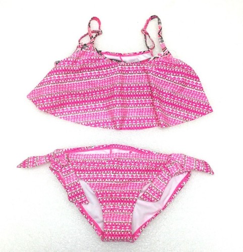 Roxy Girl's Kids 2 Piece Tankini Bikini Swim Bathing Suit Top Bottom Set 1093096 - Picture 11 of 12
