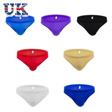 Seamless Low Waist Ice Silk Briefs Mini Bikini Thin Underpants Men Underwear