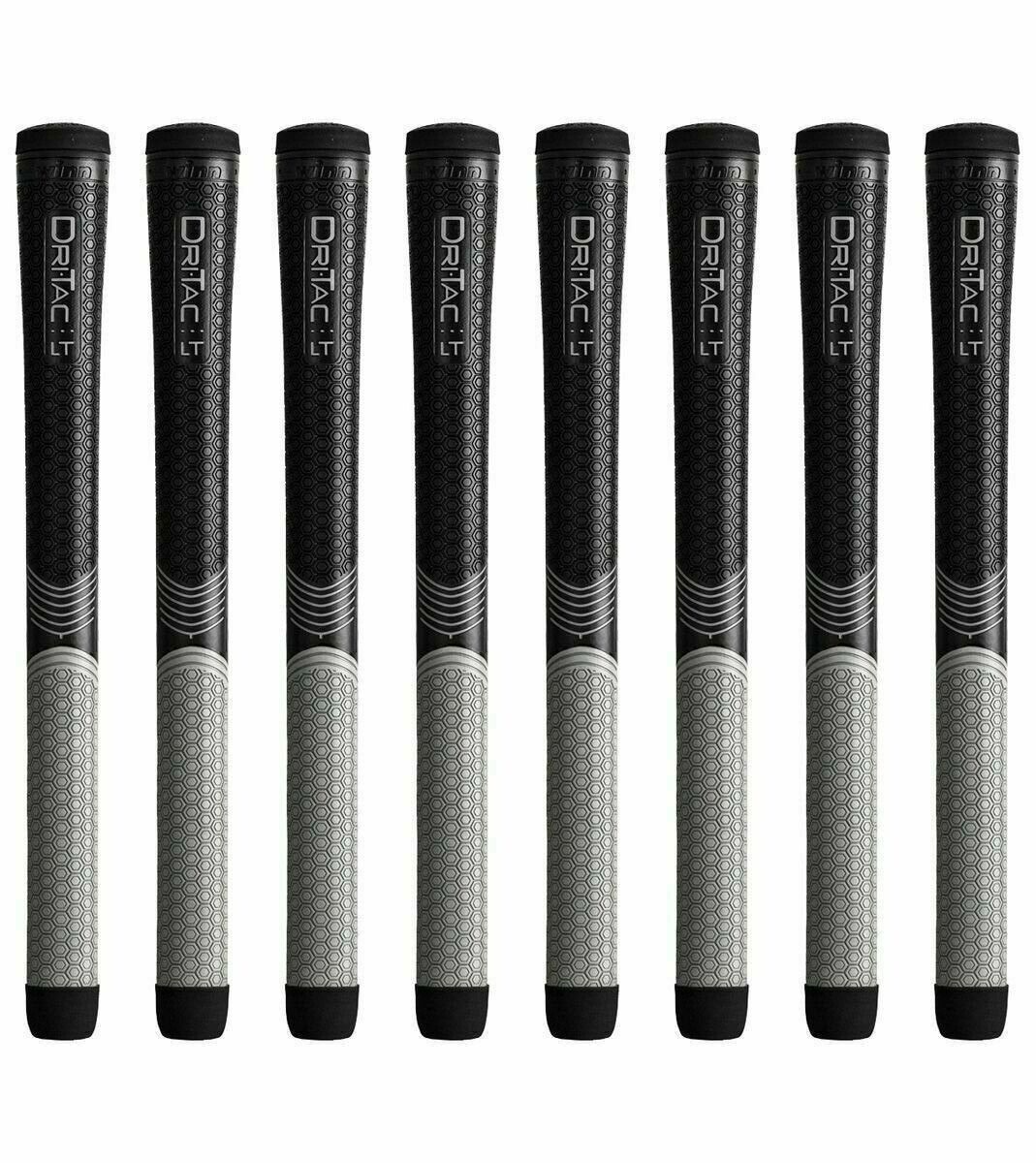 Winn DriTac LT (Less Taper) Midsize Dritac 8 Piece Golf Grip Bundle