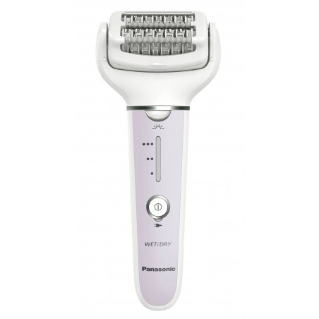 Panasonic ESEY30V503 Lilla Epilatore Wet & Dry Doppi Dischi con 60 Pinzette