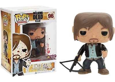 The Walking Dead Funko Pop! Biker Daryl #96 (Bloody) *DAMAGED BOX