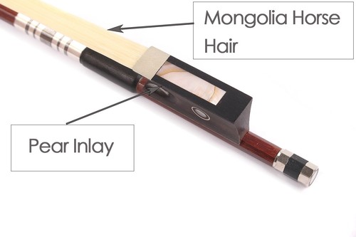 3/4 Brazil Wood Violin Bow Advance Model Professional Natural House Hair Bow - Picture 3 of 10