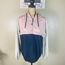 Windbreaker Jacket Colorblock Sweatshirt Pullover Tracksuit Hoodie Small