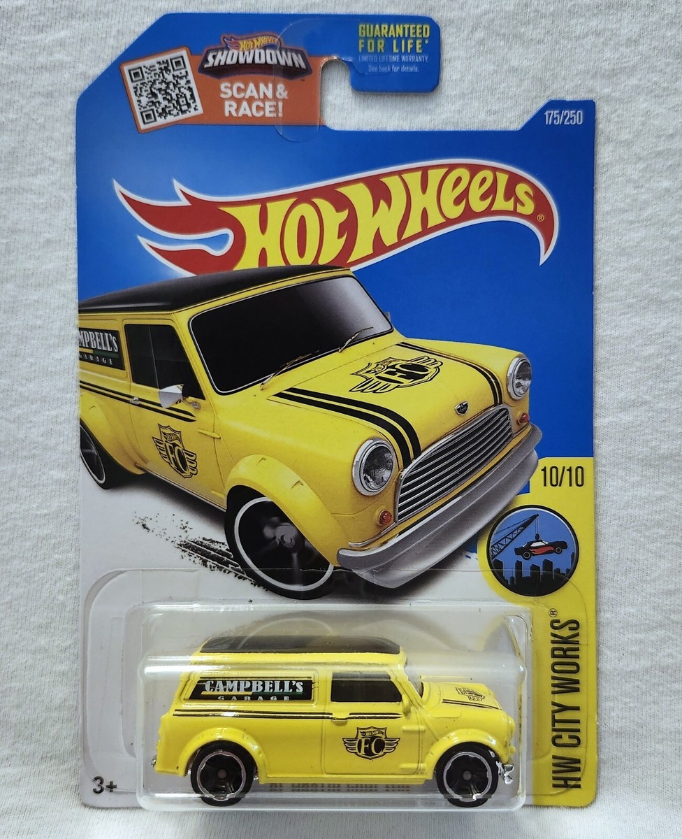67 Austin Mini Van #175 Yellow Campbells Garage Hot Wheels