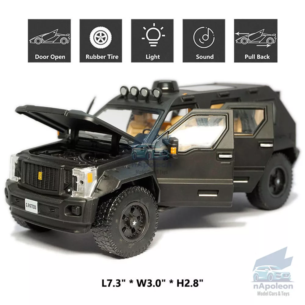 Vehículo todoterreno USSV G.Patton 1/32 modelo de coche diecast colección de regalo juguete para niños