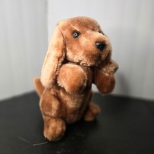 Vintage 1978 Dakin Brown Dachshund Dog Sitting Up Begging