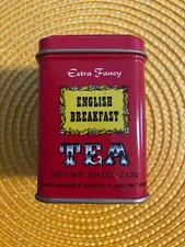 Extra Fancy English Breakfast Tea Tin with Tea Leaves