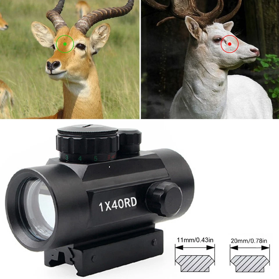 40X Waterproof Portable Reflex Dot Sight Fogproof Adjuste Brightness Telescope - Image 2 of 4