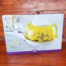 Popcorn Maker Nostalgia Shake'N Pop Electric White Yellow SNP100 New