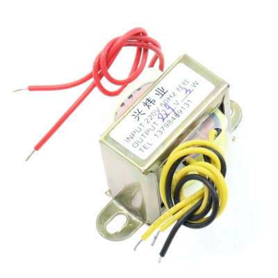 220v 50hz input 9v 3w output transformer power dual phase core ei