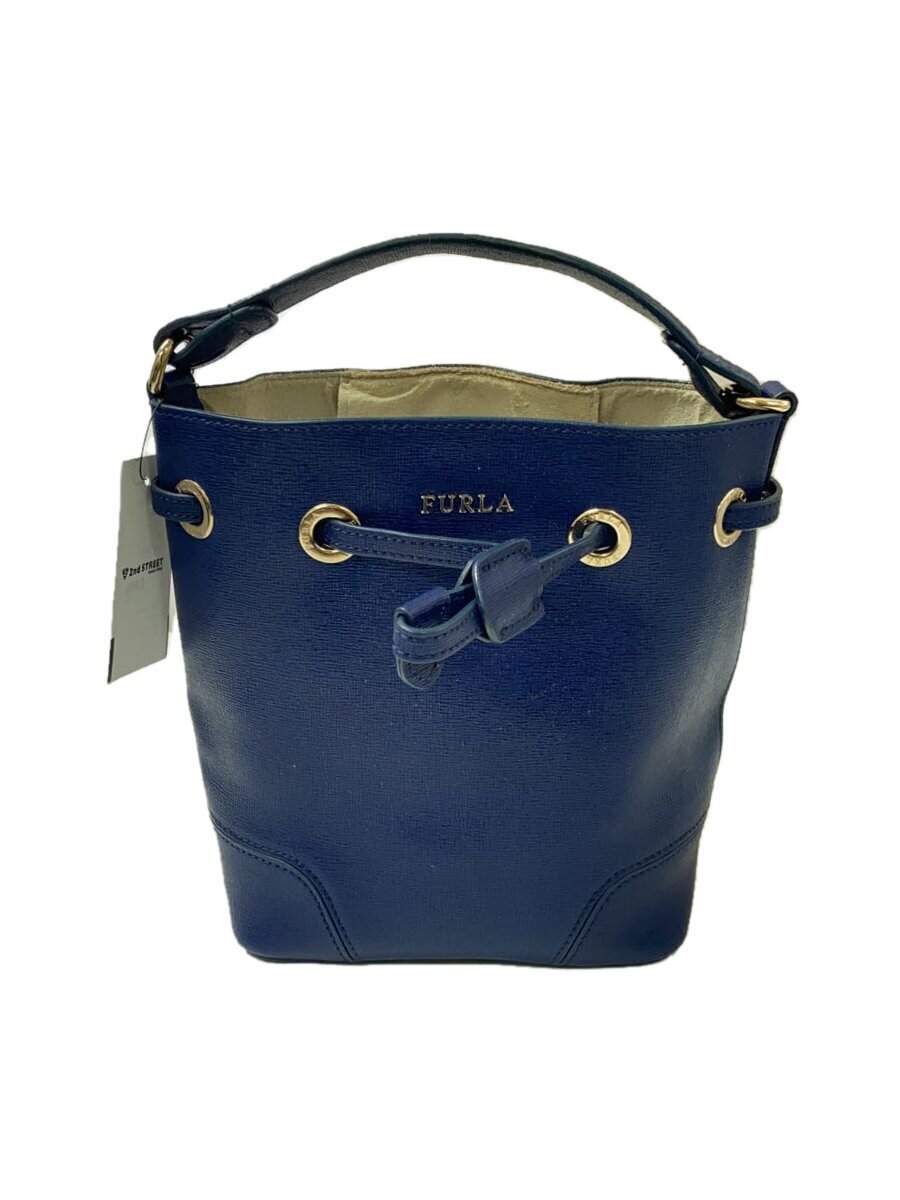 FURLA STACY / Drawstring / Bag / Leather / BLU | eBay 
