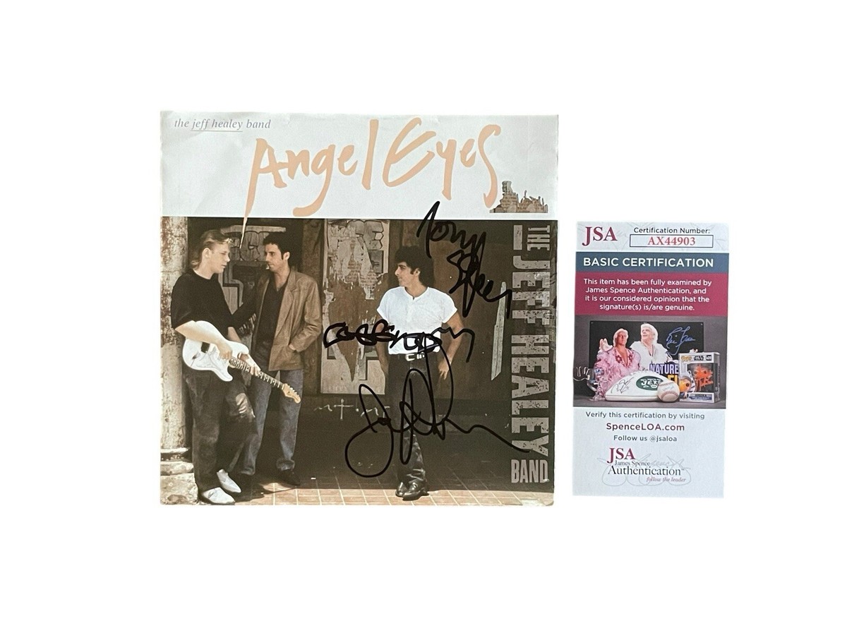 Jeff Healey Band Rare Signed Autographed “Angel Eyes” 7” Vinyl