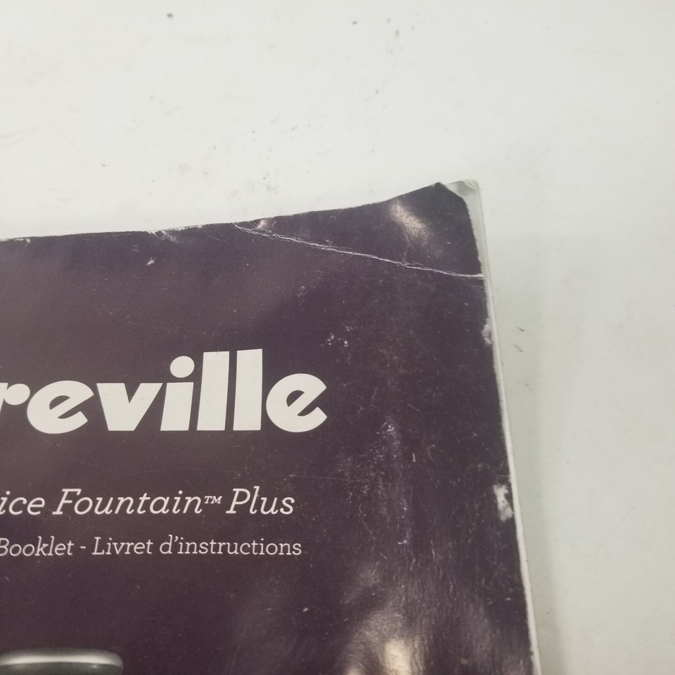 Breville Juice Fountain Juicer JE98XL Manual Recipes Instruction