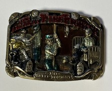 The American Fire Fighter Belt Buckle No Sleep Tonight Multicolor Vintage