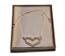 LC Lauren Conrad Women's Adjustable Take Only Kind Words to Heart Bracelet NWT