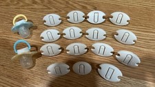 Safety 1st Press Tab Plug Protector EA 2'' 15PC  2 NEW Disney Baby Pacifiers
