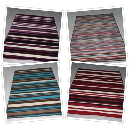 Quality Large Stripes Rugs 120cm x 170cm Strpied Rugs 6 Designs Area Rug