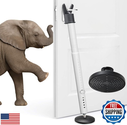 2 Pack Door Security Bar - Heavy Duty Burglar Door Stopper Stick,360° Pivotin