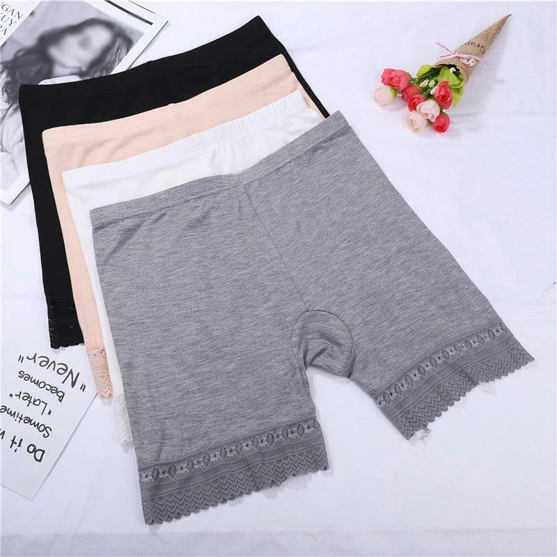 Women Stretch Lace Under Shorts Soft Seamless Leggings Skirt