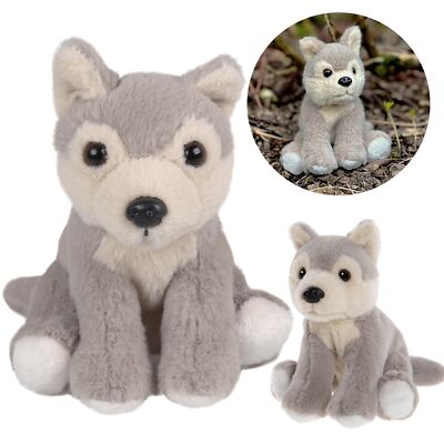 Charlie Bears Wolf-Maskottchen, aus der Serie Cuddle Cubs, ein kleiner Plüsch id