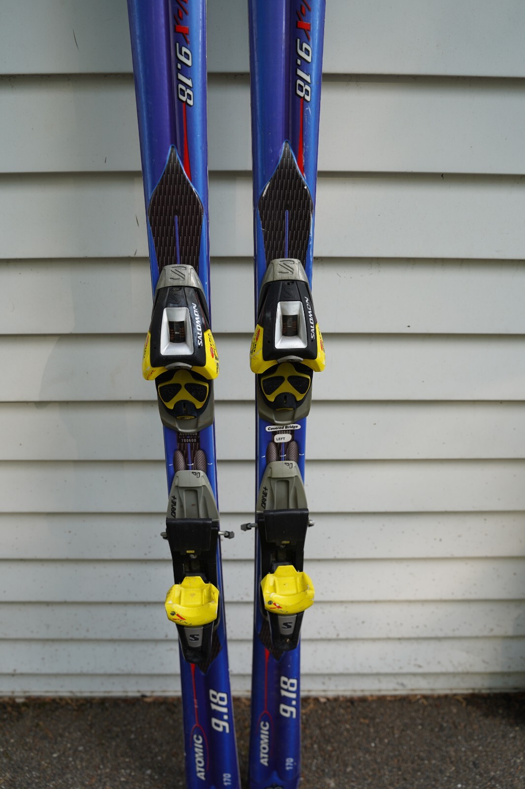 Atomic B CarvX 9.18 Downhill Skis 170cm Blue w/ Salomon Bindings Men's